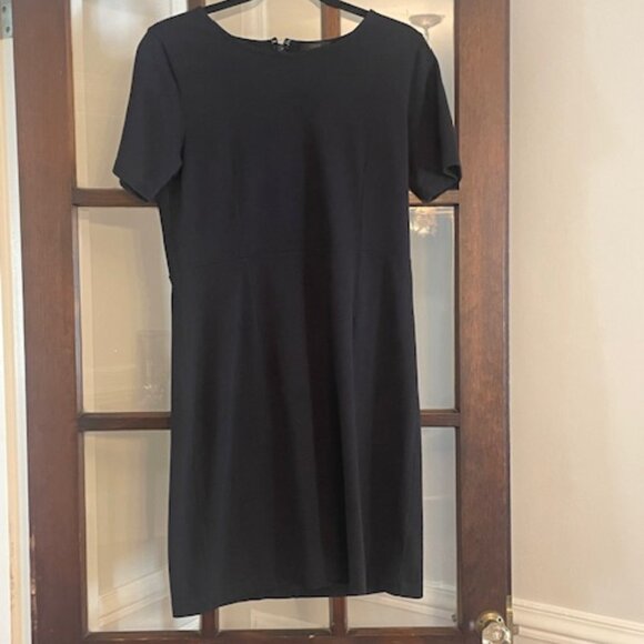 J.Crew Factory Black Short-Sleeved Dress, Size 10P - Picture 1 of 5